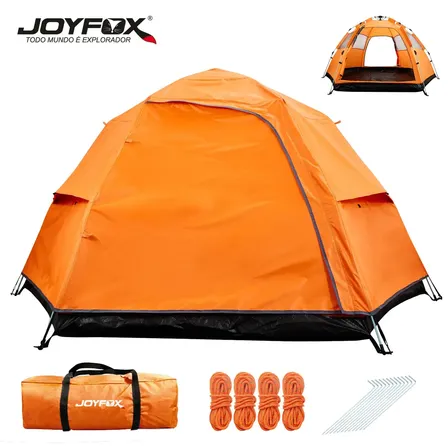 Barraca Camping Automática Joyfox 5-6 Pessoas Impermeável 3000mm Acampamento Barraca 280*240*150cm Pop Up
