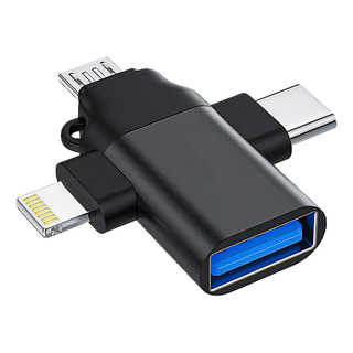 Adaptador Usb Otg 3 En1 Compatible Con iPhone Micro Type-c Adaptador Usb Otg 3 En1 Compatible Con iPhone Micro Type-c