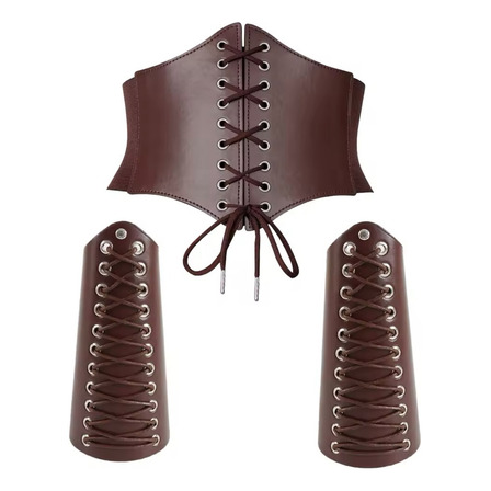 Kit Medieval Cosplay Cinto Bracelete Kit Medieval Cosplay Cinto Bracelete