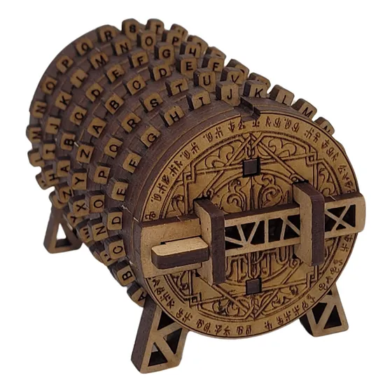 Criptex 3d Mdf - Puzzle, Maqueta, Personalizable 6 Letras