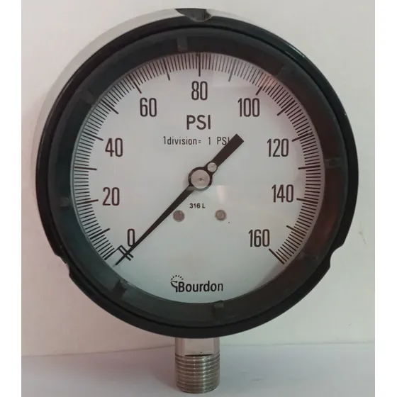 Manometro Baumer Caja Fenolica Mpe 1/2 Npt/ 0-160 Psi