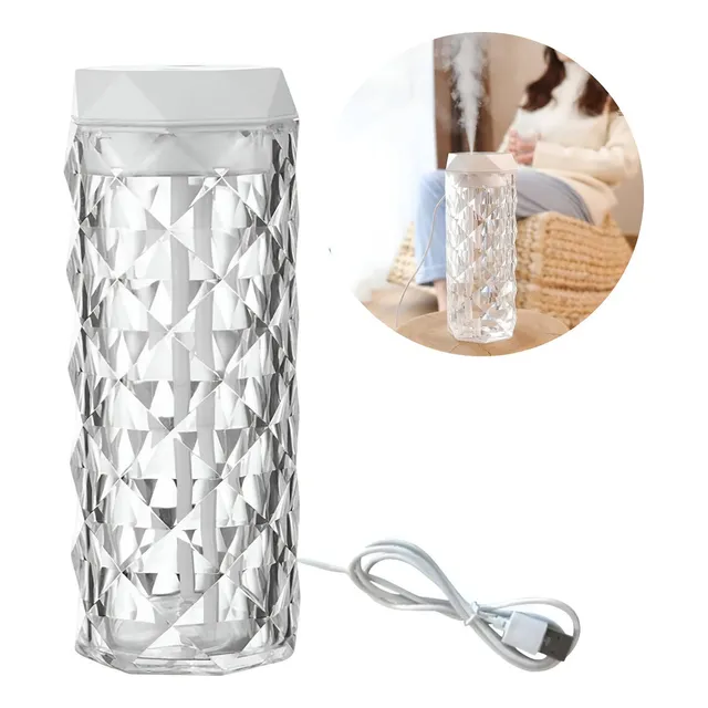 Humidificador De Aire Con Luz Led Cristal