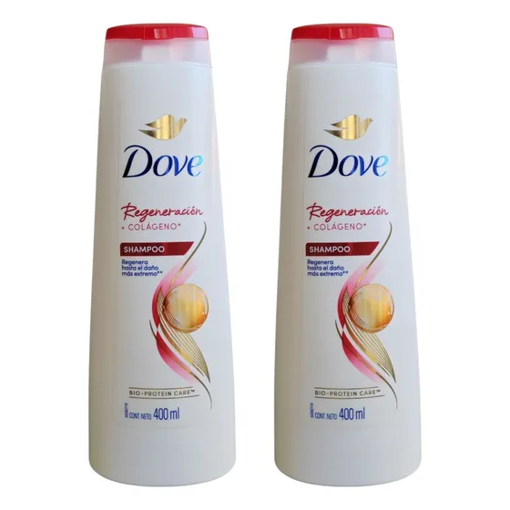 Pack Por 2 Dove - Shampoo Regeneración Extrema 400 Ml