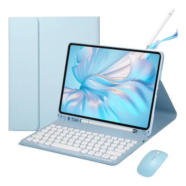 Funda Con Teclado+ Mouse +lápiz iPad 9ª/8ª/7ª Gen 10.2'' 