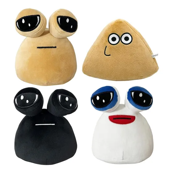 Pack 4 Peluche Pou Triste Mascota Virtual Tik Tok 22 Cm