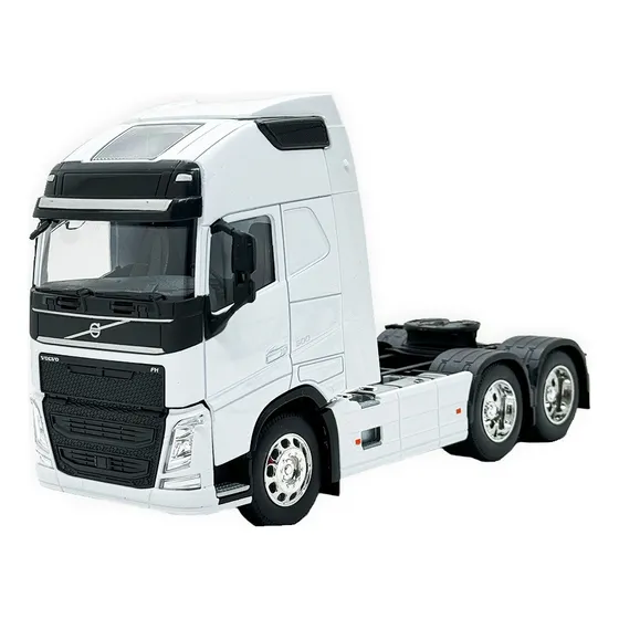 Coleção de caminhões de ferro em miniatura Volvo FH Toco 1:32 branco Welly