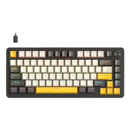 Teclado Mecánico Gamer Apayado K82 75% Con Knob Glimmer-blue Switch Inglés Us