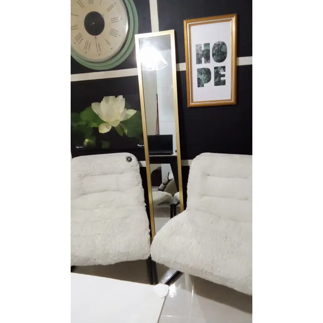 Dos Butacas Imitacion Piel De Ovejo + Espejo De Ikea