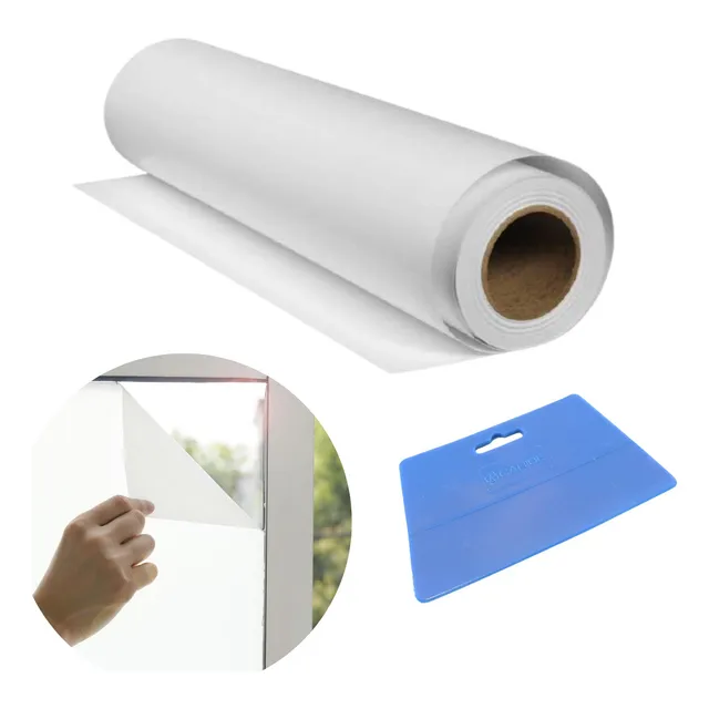 Película Vidrio Ventanas 75cm*5mts Privacidad Vinilo Fácil