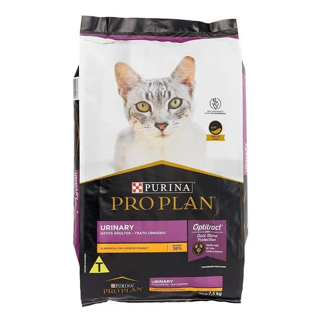 Alimento Pro Plan OptiTract Urinary para gato adulto de raza todas las razas sabor pollo y arroz de 15 kg