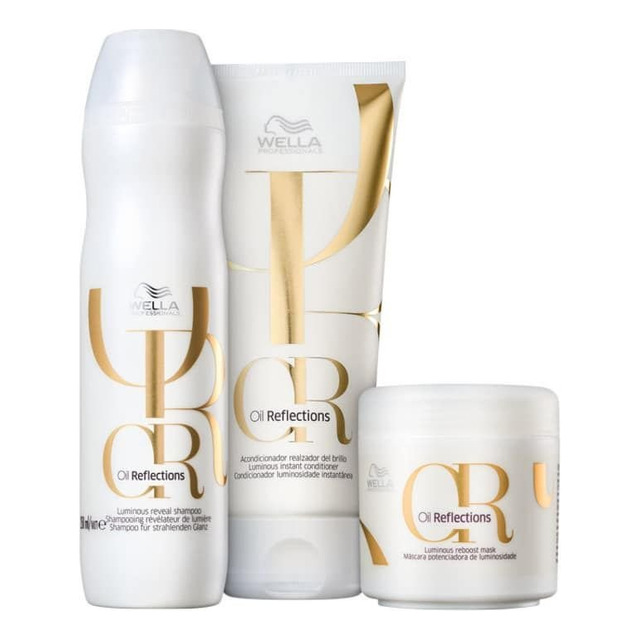Wella Kit Oil Reflections Tratament Prof Trio (3 Produtos) Wella Kit Oil Reflections Tratament Prof Trio (3 Produtos)