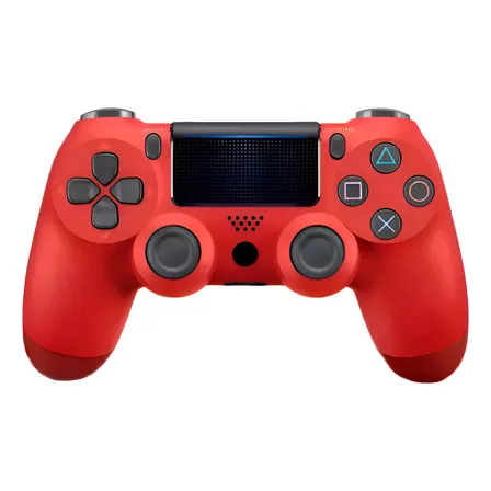 Controle Colorido Sem Fio Compativel Com Ps4 Pc Celular Vermelho