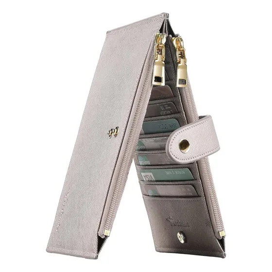 Travelambo Cartera Billetera Mujer Rfid Bloqueo Plegable