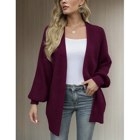 Cardigan Tejido Casual Para Dama Maria Bela Modelo Vanuatu