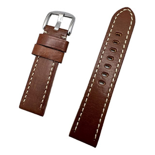 22mm Brown Leather Watch Strap Compatible With Panerai Watch 22mm Brown Leather Watch Strap Compatible With Panerai Watch