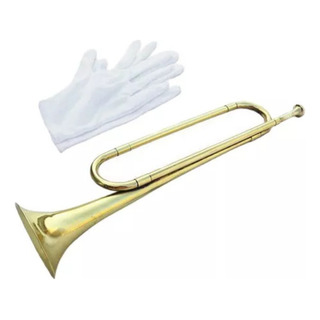 Mt Bb Bugle Instrumento Musical Latón Cuerno Caballería Mt Bb Bugle Instrumento Musical Latón Cuerno Caballería