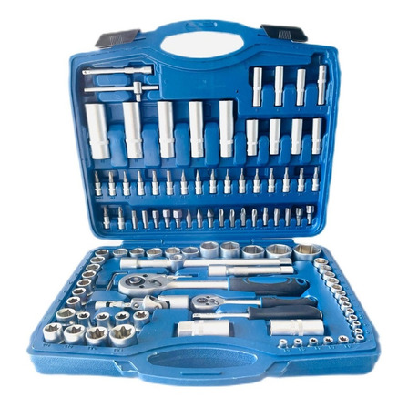 Set Juego De Llaves Tubos Crique Y Puntas Combinadas 108 Pza Set Juego De Llaves Tubos Crique Y Puntas Combinadas 108 Pza