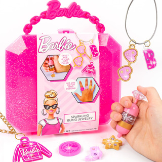 Kit Para Hacer Joyas Barbie Sparkling Bling Con Estuche De A Kit Para Hacer Joyas Barbie Sparkling Bling Con Estuche De A