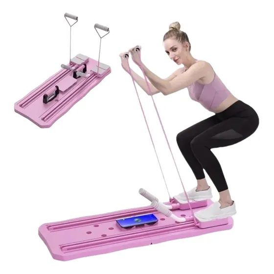 Entrenamiento Con Tabla De Abdominales Pilate Reformer Rosa