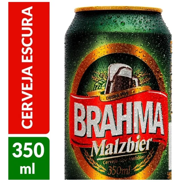Cerveza Brahma Negra Malzbier Lata 350 Cl Brasilera