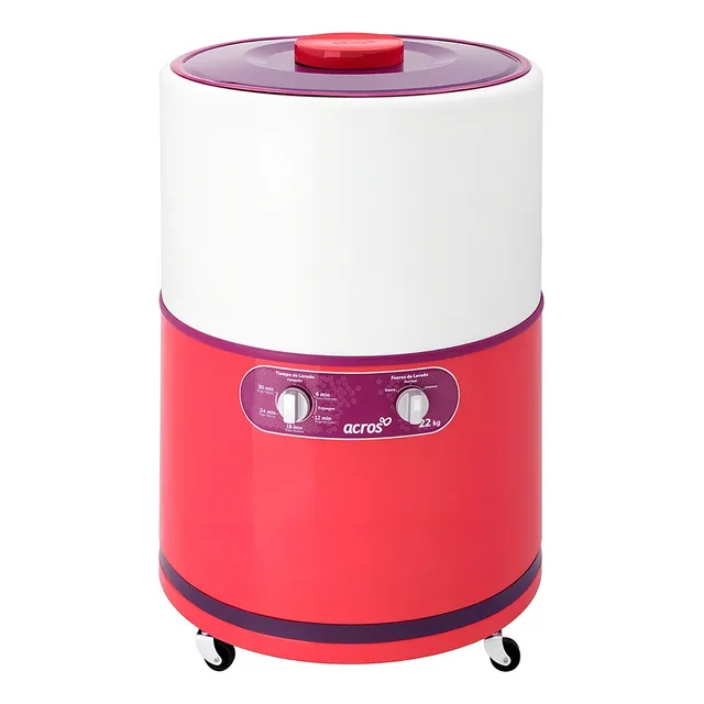 Lavadora semi-automática Acros hasta 22kg color coral