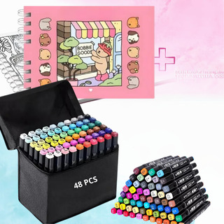 Kit Livro Bobbie Goods Capa Dura+48 Caneta Touch Cores Color Kit Livro Bobbie Goods Capa Dura+48 Caneta Touch Cores Color