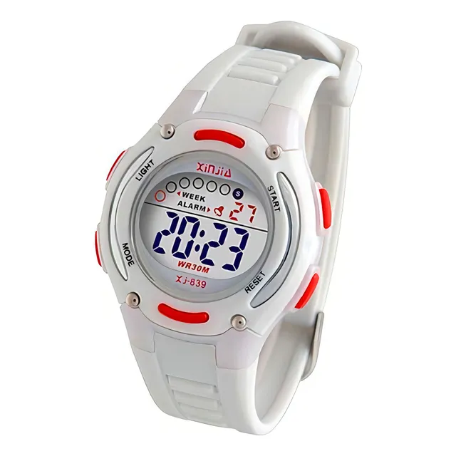 Reloj Iatil Kids para niños y niñas con correa para el día de los niños, color blanco