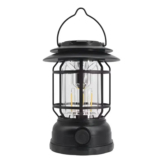 Lampara Farol Retro Camping Patio Jardin Led Luz Recargable