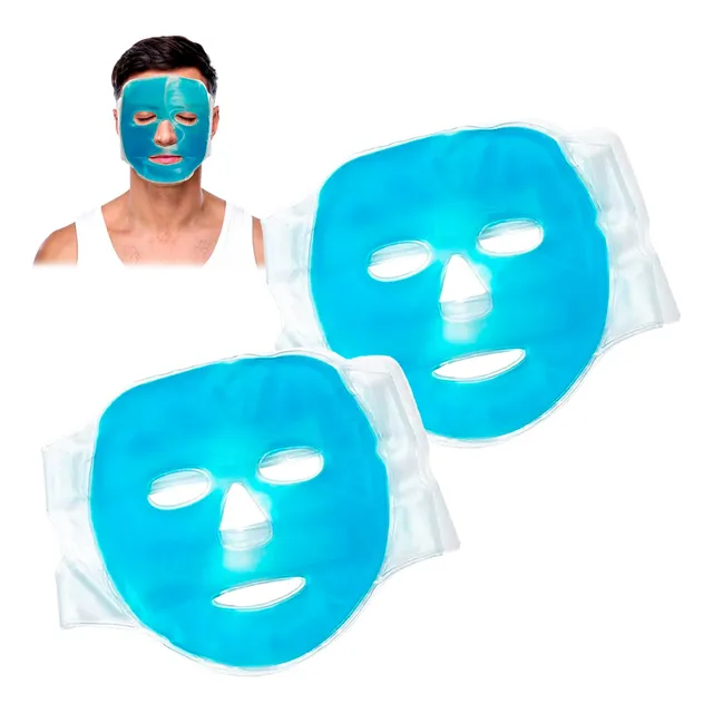 Mascarilla Facial Gel Frio Calor Relajante Descongestiva