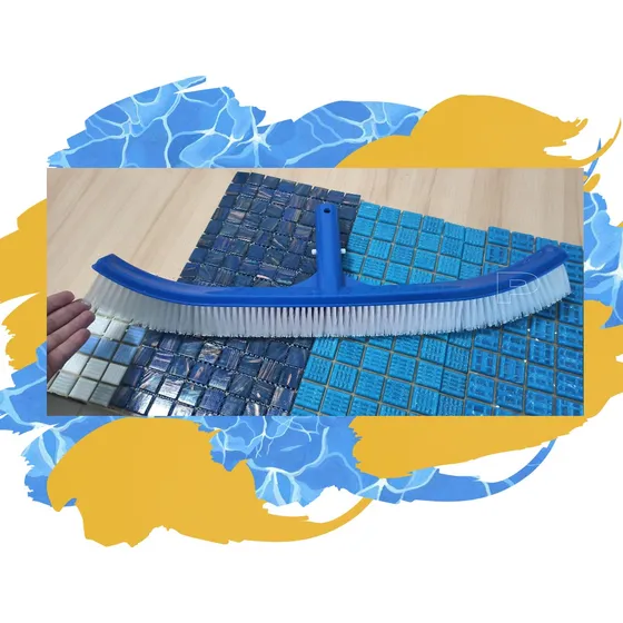 Cepillo De Nylon Mgo De Plastico Para Piscinas De 18 
