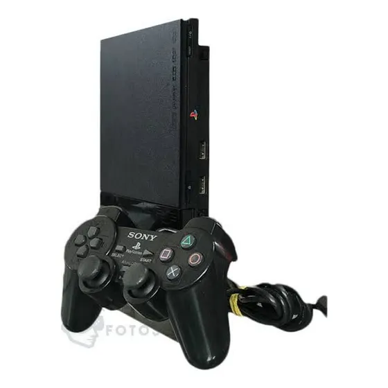 Playstation 2 Controle Original Leitor 100% Cd Mídia Física Preto