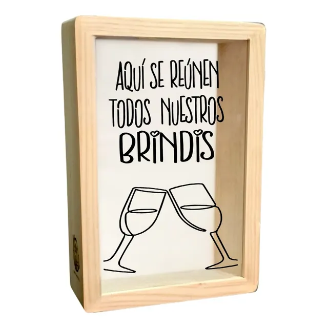 Caja De Corchos Artesanal L 30x40 Cms