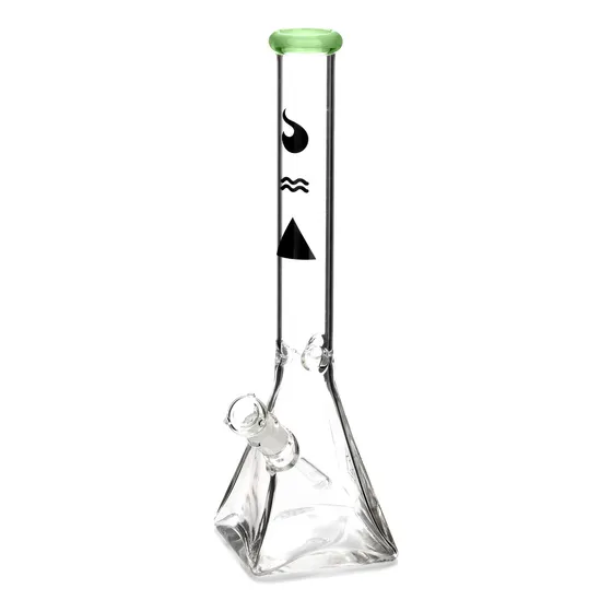 Ice Bong De Vidro Squadafum Grande Com Suporte Para Gelo 