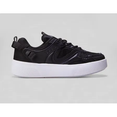 Tênis Casual Feminino Crystal Cano Curto Ramarim Lisa Preto - 04 36 Br