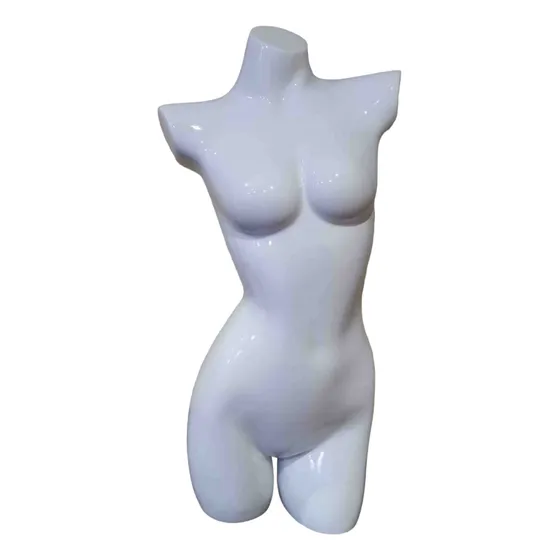 Torso Maniqui Dama Exhibidor De Ropa De Dama Blanco