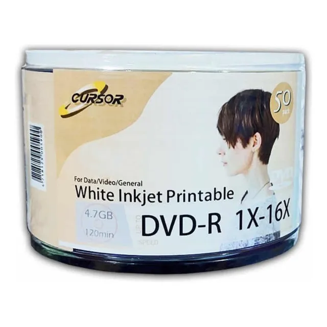 Dvd  R 16x 4.7gb Imprimible Cursor  Pack 50