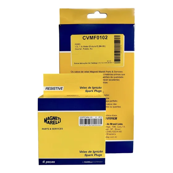 Kit Cabo E Vela Ignição Ford Ka 1.0 1.3 Endura 96 97 98 99
