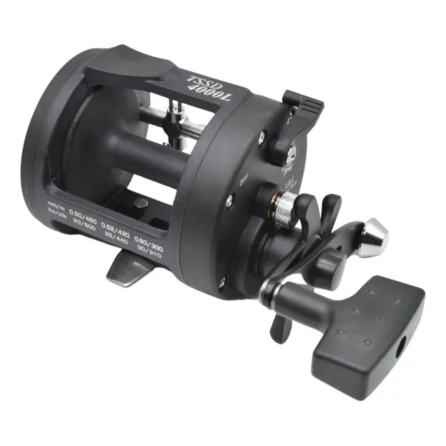 Reel De Pesca Giratorio Zurdo Tssd 4000l Negro