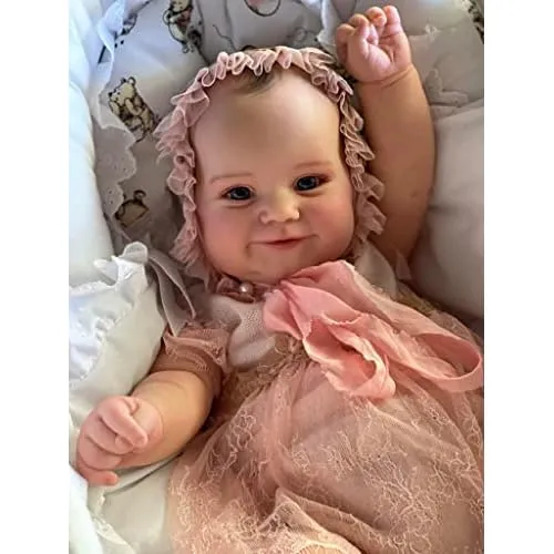 Muñeca Bebé Realista De 60 Cm Piel Pintada 3d Regalo ...