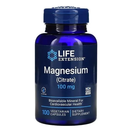 Suplemento Magnesium Citrate 100mg 100cap- Life Extension