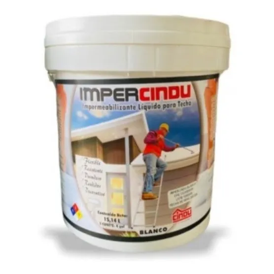 Manto Liquido Pintura Elastomerica Blanco Cuñete 4 Gal Cindu