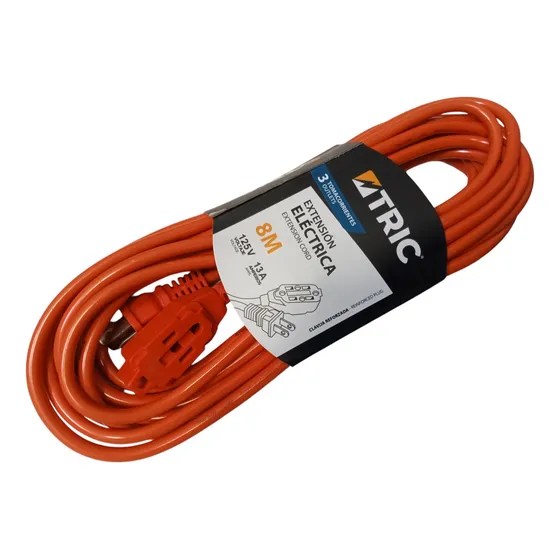 Extensión Cable Eléctrica 8 Metros Electricidad