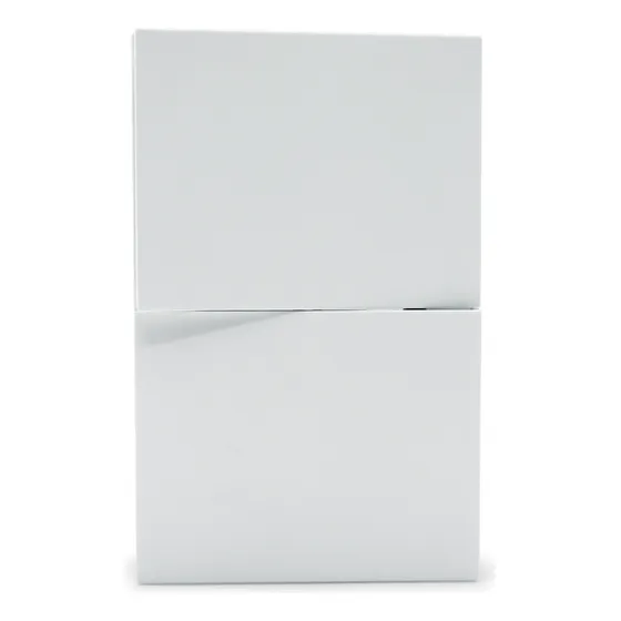 Placa Luxury Apagador De 2 Interruptor 3 Vias 90- 277vca Color Blanco 74x112mm Skin Feel Apl-702 Artlite