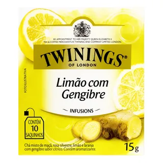 ChĂĄ Twinings LimĂŁo Com Gengibre Em SachĂȘ 15 G 10 U ChĂĄ Twinings LimĂŁo Com Gengibre Em SachĂȘ 15 G 10 U