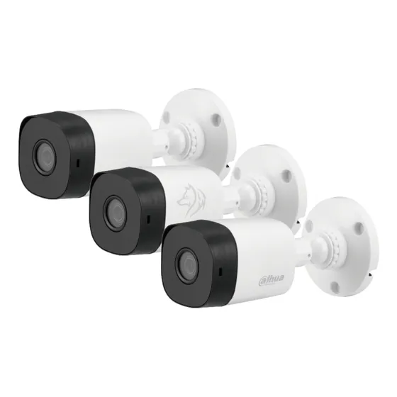 Kit X3 Camara De Segurdad Dahua 2mp Bullet B1a21p