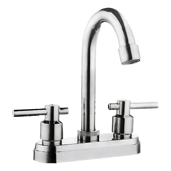 Mezcladora Llave Baño Hogar Plateado Tundra  4007