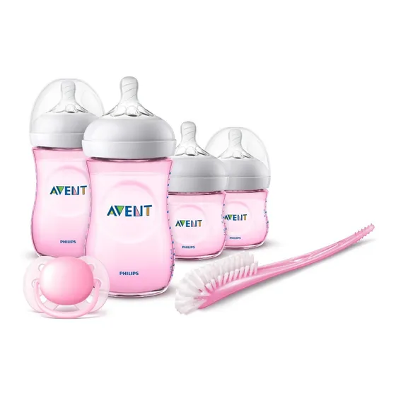 Set De Inicio Para Recién Nacidos Natural 2.0 Rosado Avent - Sin diseño