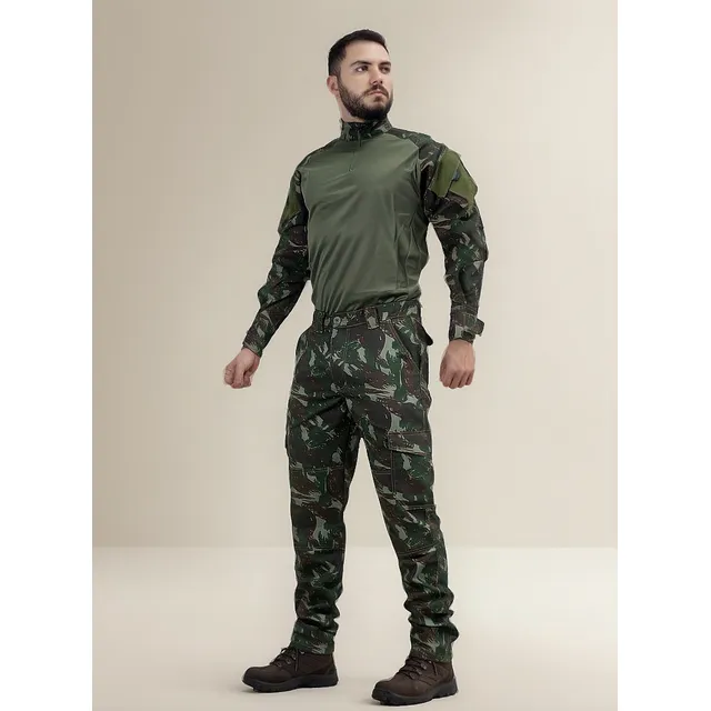 Conjunto Tático Camuflado Operacional Combat Shirt + Calça