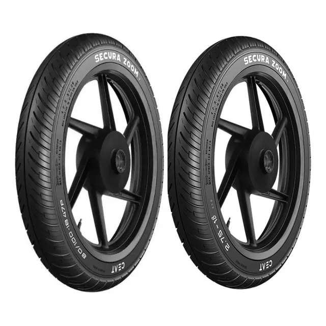 Par Pneu 90/90-18 E 80/100-18 Titan/ybr/yes S/ Câmara Ceat