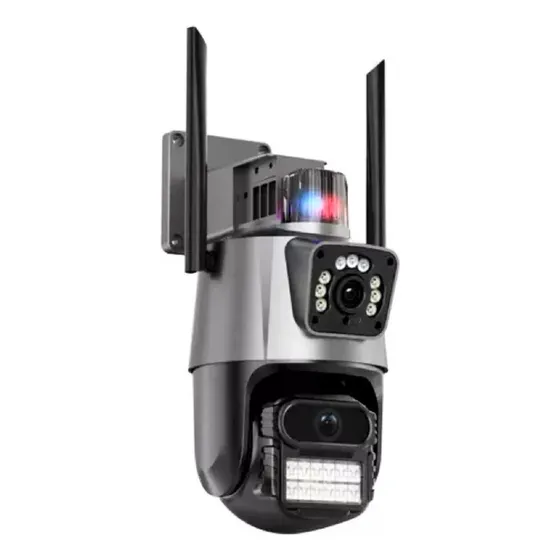 Cámara De Seguridad Exterior Doble Lente App Icsee